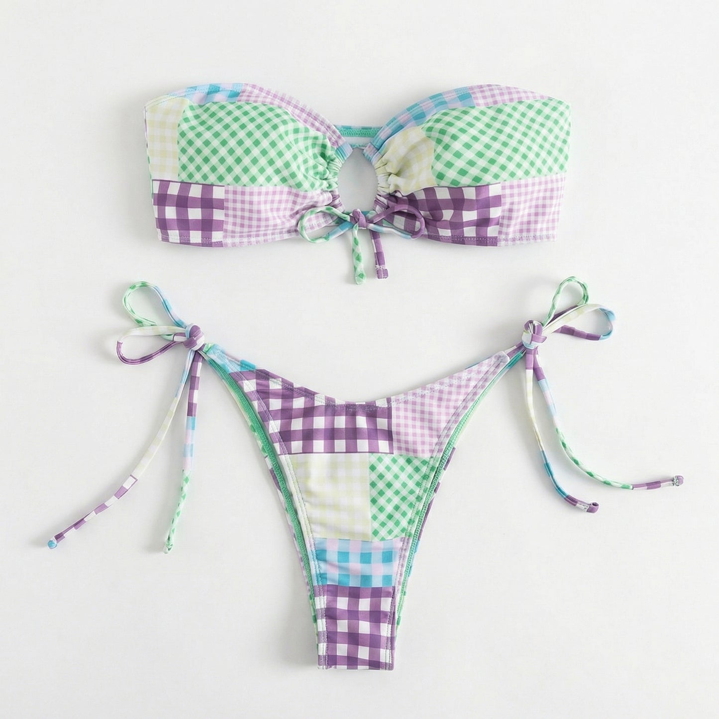 Candy Check High Waist Set