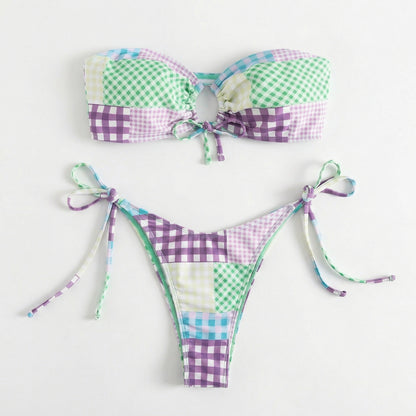 Candy Check High Waist Set