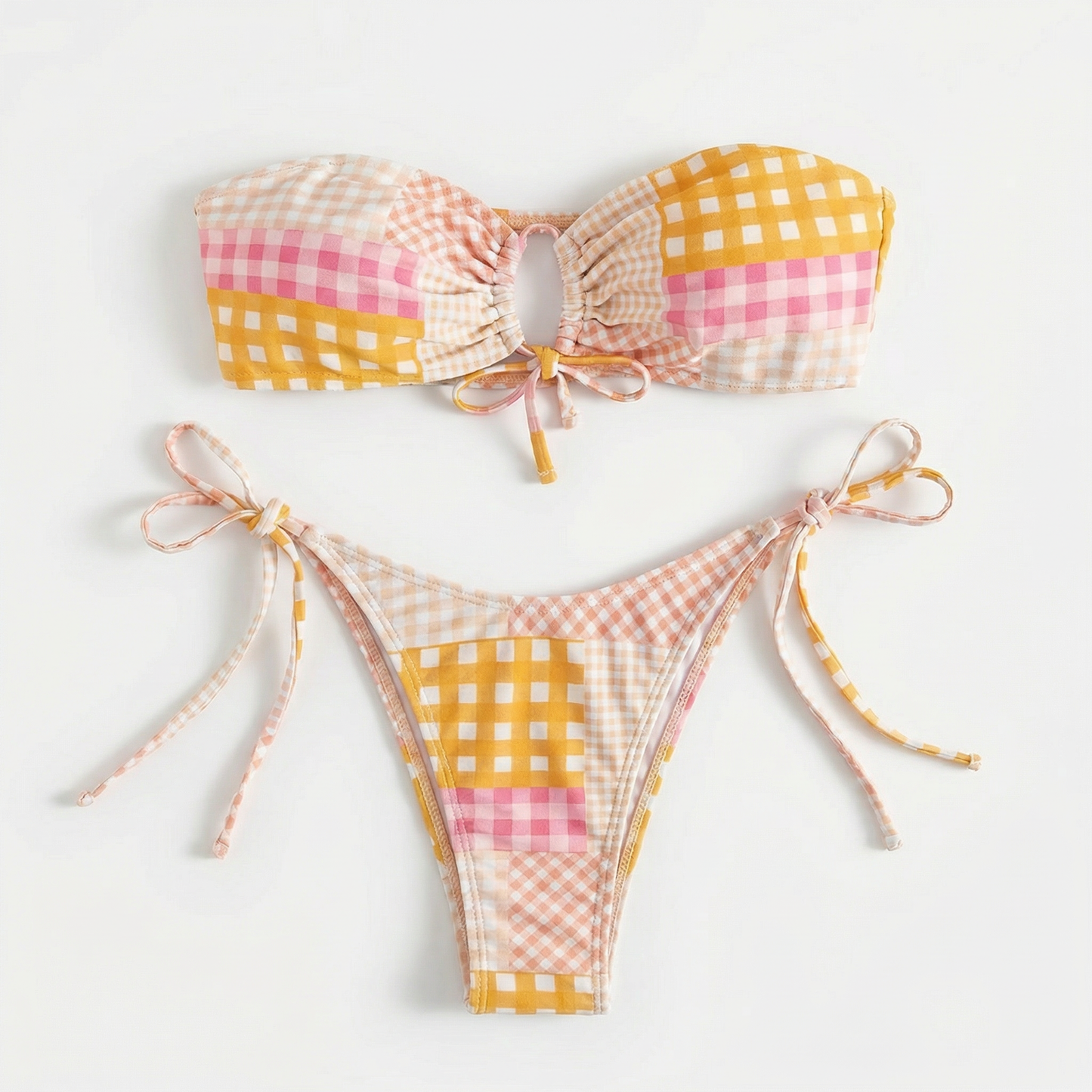 Candy Check High Waist Set