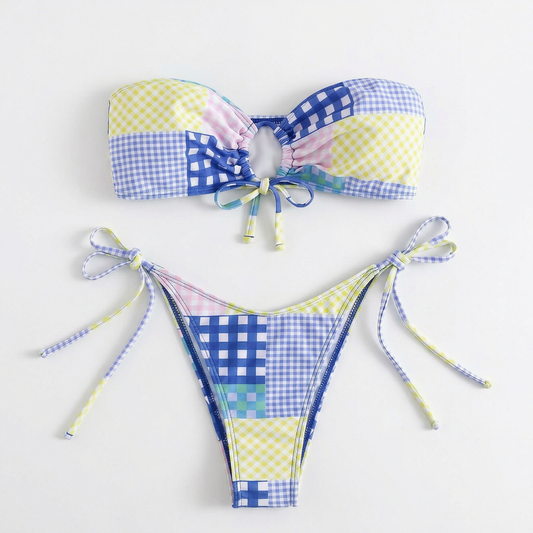 Candy Check High Waist Set